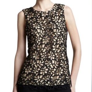 Neiman Marcus for Target Lela Rose Embroidered Flower top